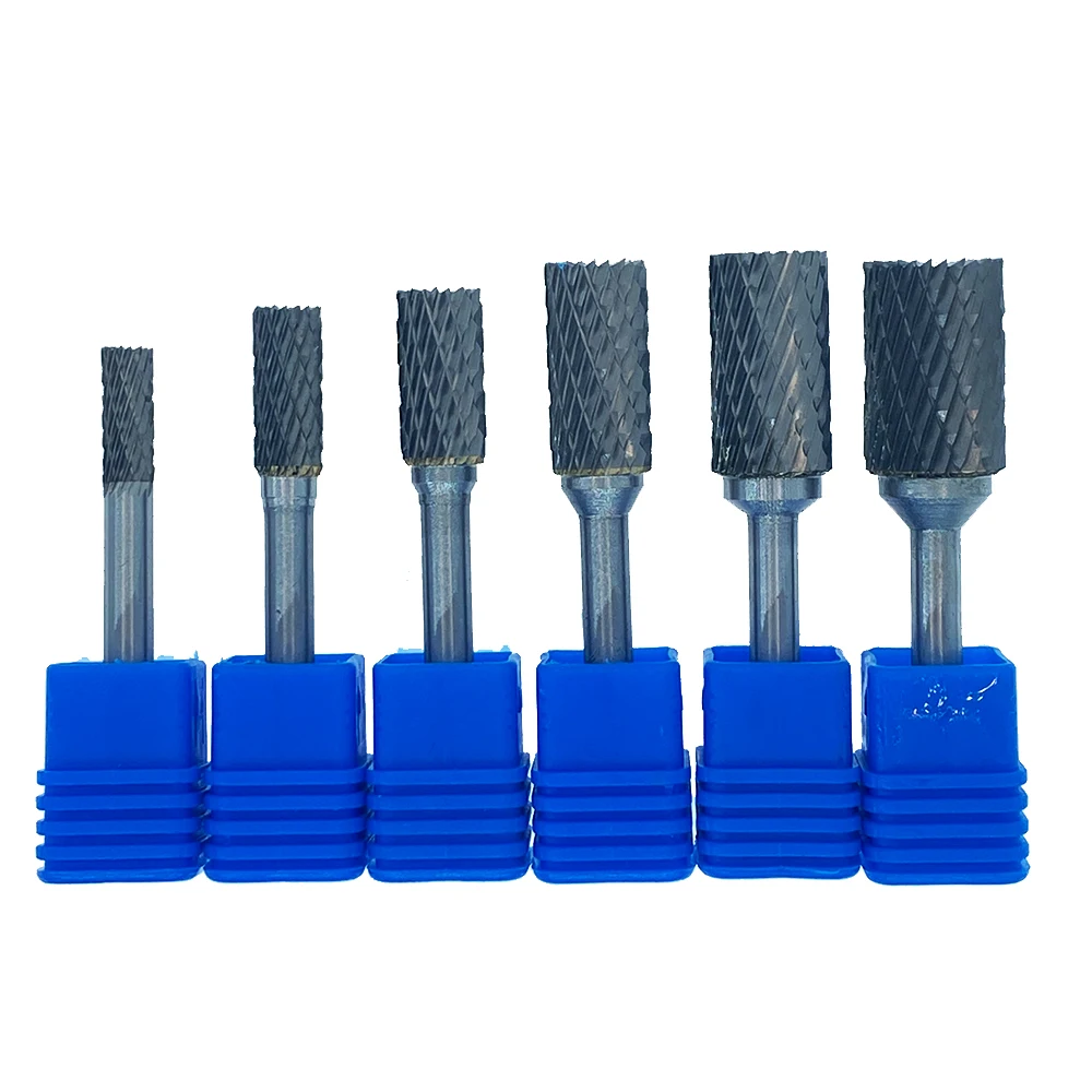 AEX Type Head Tungsten Carbide Alloy Rotary File Drill Milling Carving Bit Point Burr Die Grinder Abrasive Tools For Woodworking