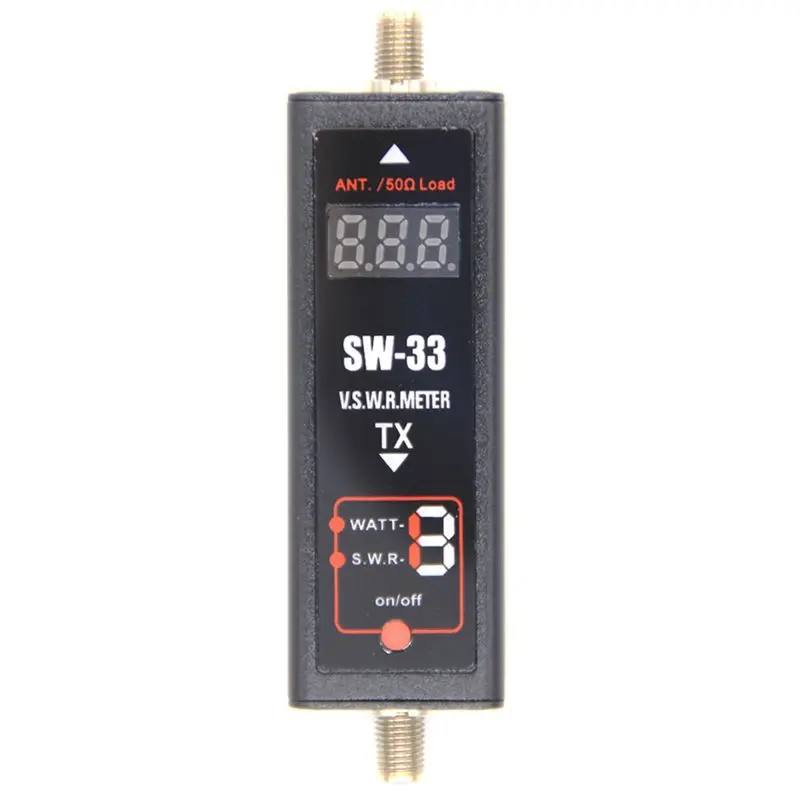 A60F-SW-33 Mini Power Tester And SWR Meter VHF UHF 125-525Mhz For Two Way Radio Antenna Dummy Load Digital Counter