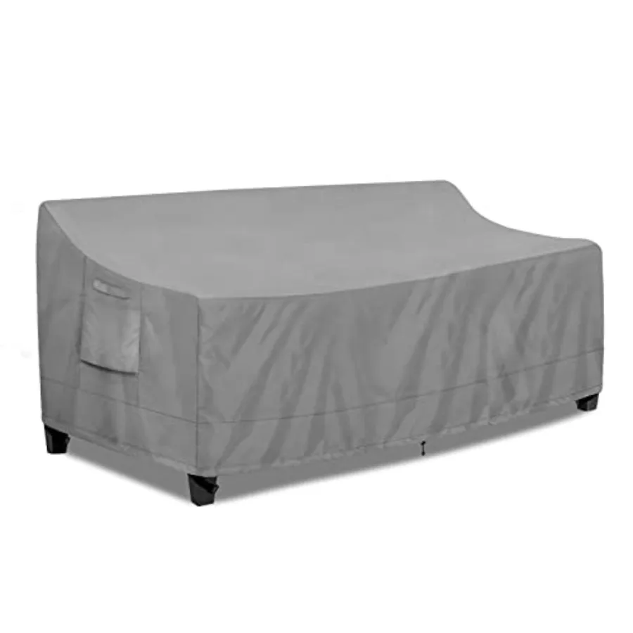 

PureFit Outdoor Couch Cover Waterof Patio Sofa Furnie Covers 3-er Outdoor Cover wi Air Vent and Handles 85W x 35D x 35H hes Gra