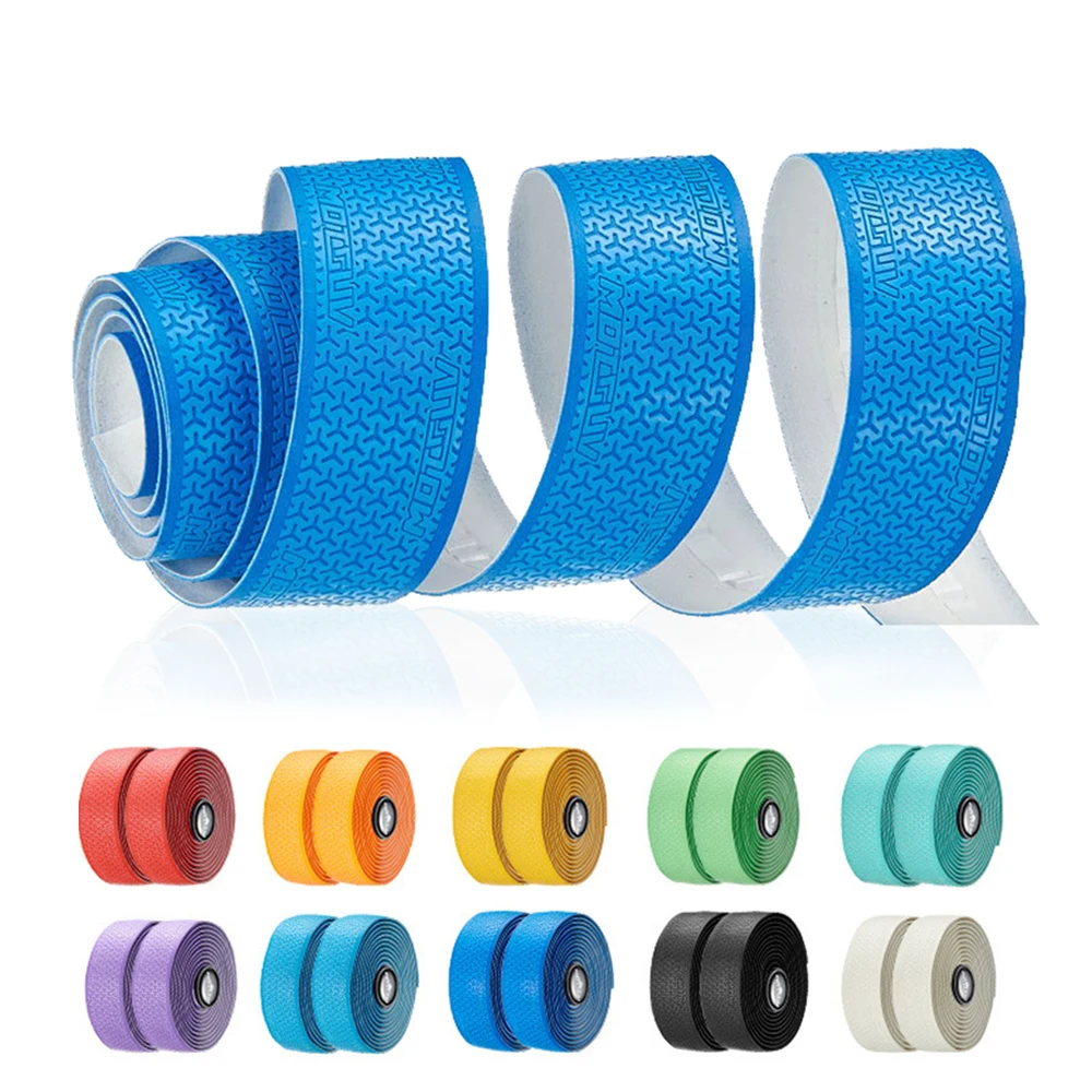 Colorful Road Bicycle Handlebar Tape Cycling Handle Belt Straps EVA PU Tape Anti-Vibration Racing Bike Handle Bar Tape Cork Wrap