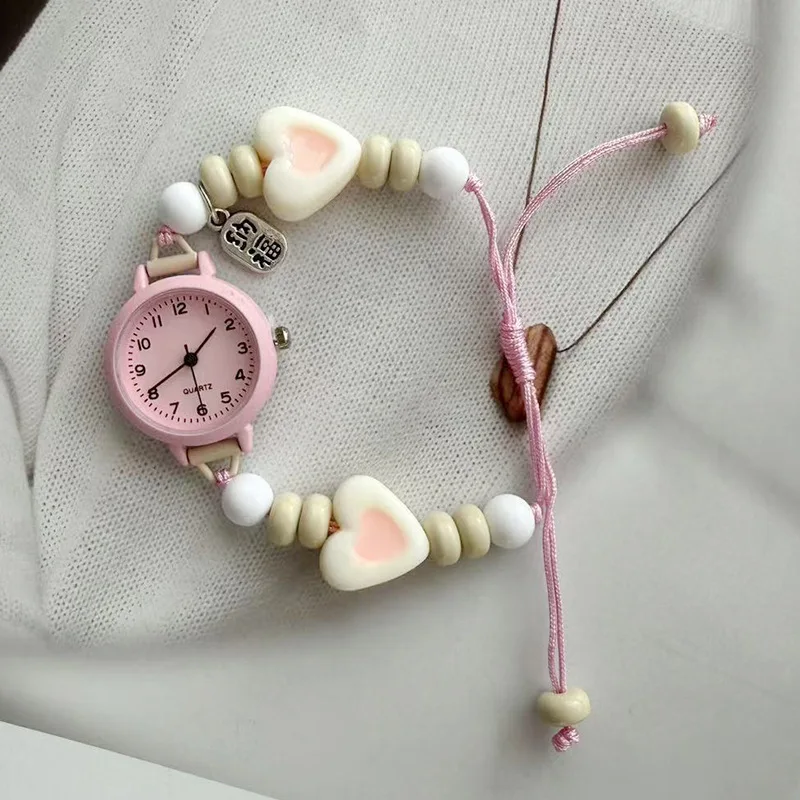 Cute Star Chain Quartz Watches for Girls Boy Unique Design Fashion Good Looks Wrist Watch for Teen Students Casual Wristwatch view 3