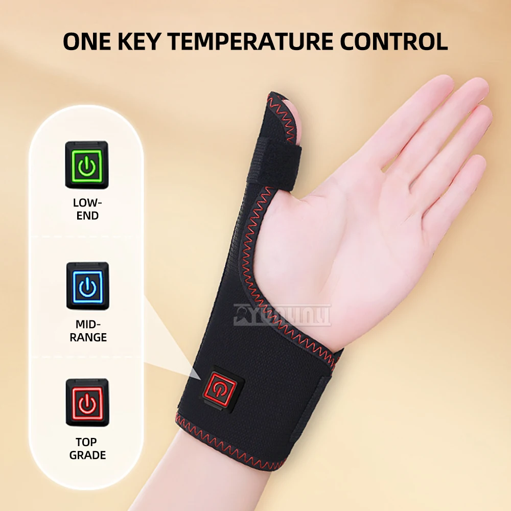 Yunlin Li Red Light Physiotherapy Electric Heating Finger Guard Moxibustion Hot Compress Tenosynovitis Guard Wrist Hand Sprain