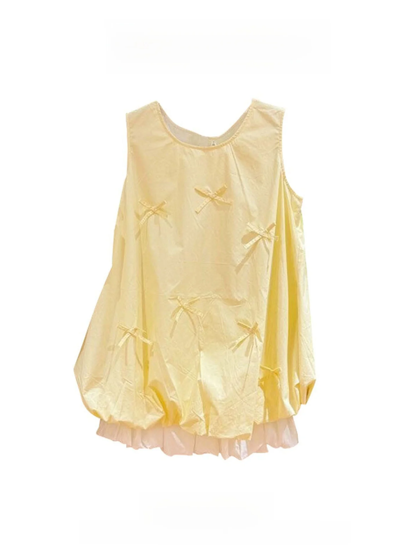 Mignon doux fille Fre Sle Svel haut jaune étudiant gilet fleur jupe Ensemble été Faion femmes ort jupe Ensemble