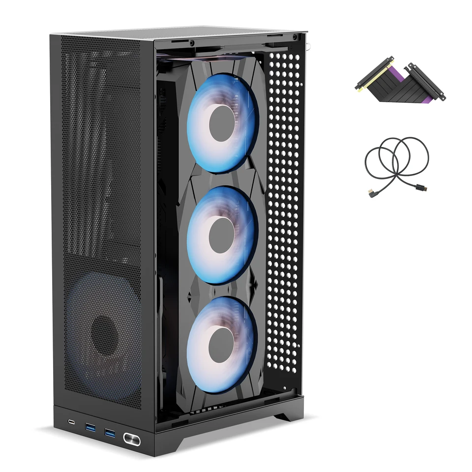 ShinySnake L300 Mesh ITX Case: 8.5L, 325mm GPU, SFX/SFX-L, PCIe