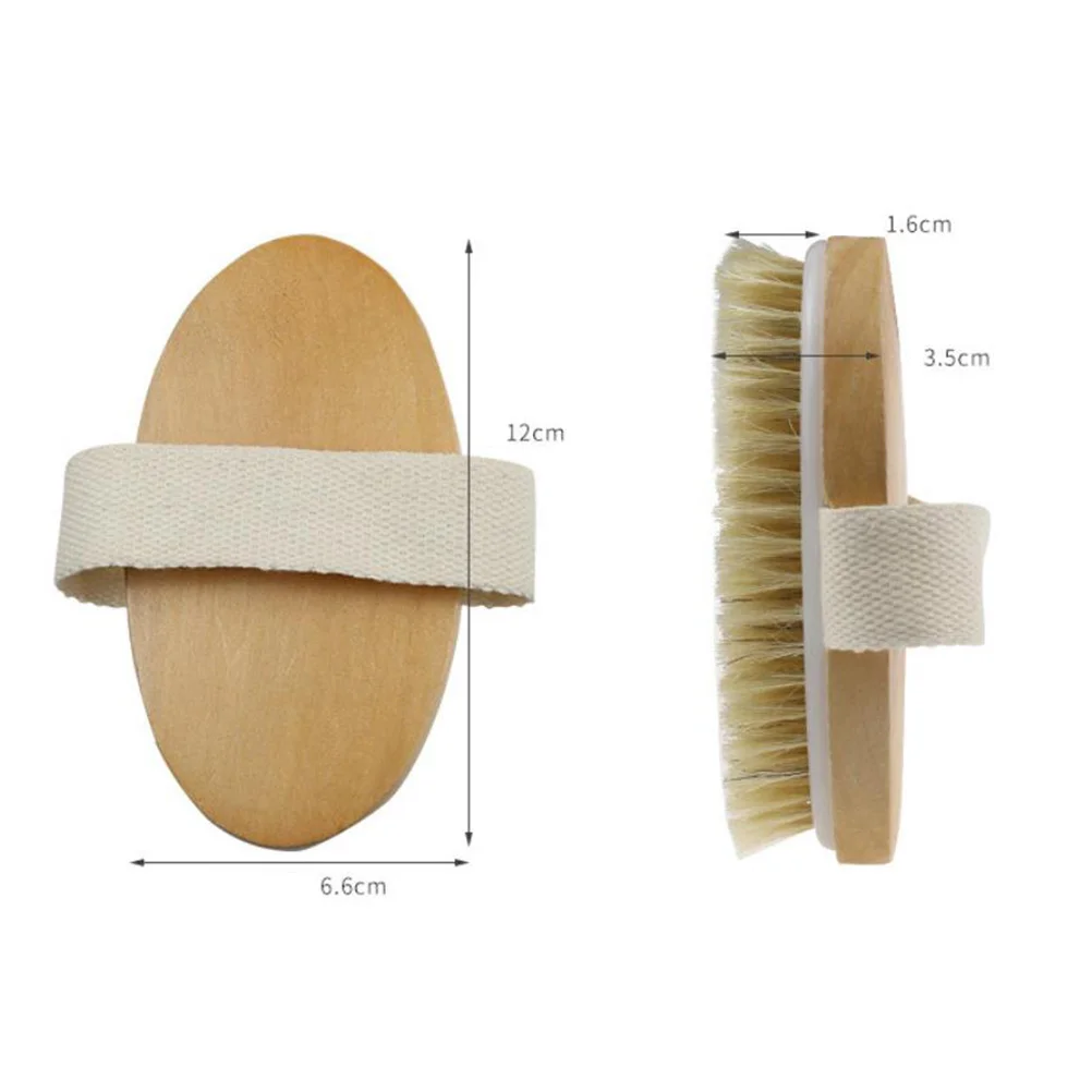 الخشن فرشاة اغتسال مقبض حزام إطار خشبي التقشير تدليك الجسم حمام فرشاة اغتسال الملحقات بلون