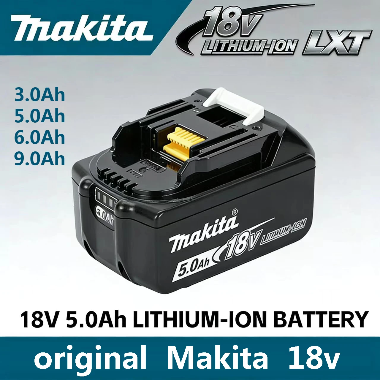 Original Makita 18V Battery 6.0Ah 9.0Ah Rechargeable Battery