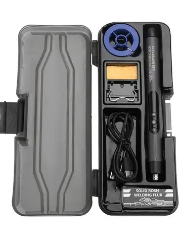 Havya Mini Küçük Havya Seti Taşınabilir Ev Tipi-C Arayüzü 600 mAh Pil Ayarlanabilir Sıcaklık