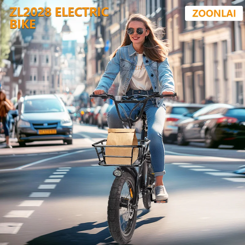 

2028 Electric Bike, 749W Motor 20-inch Electric Bike, Range up to 24 miles, No basket included