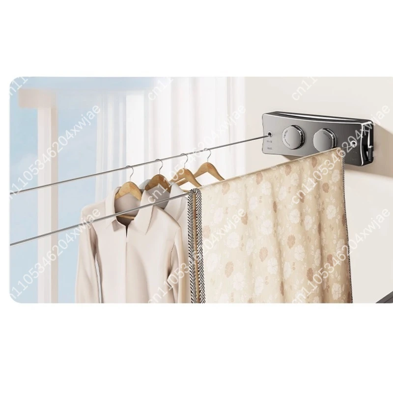No-Drill Retractable Clothesline - Invisible Balcony/Bathroom Drying Rack