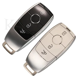 Jingyuqin bianco Smart Remote Car Key Shell Case 4 pulsanti per Mercedes Benz classe E E200 E260 E300 E320 W213 2017 2018 2019