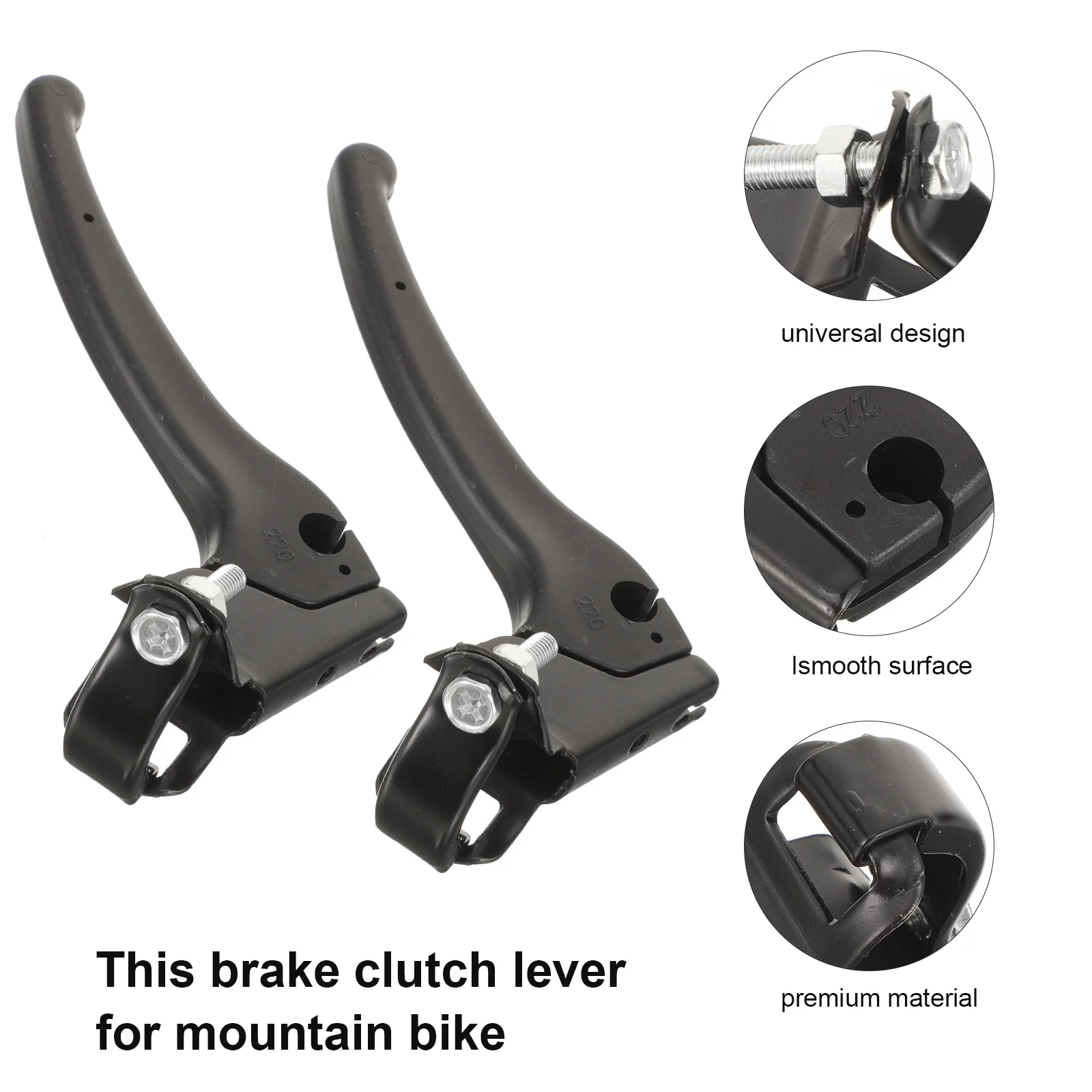 

2Pcs Wheelchair Brake Handles Durable Metal Replacement Easy Install Universal Design Practical Accessories