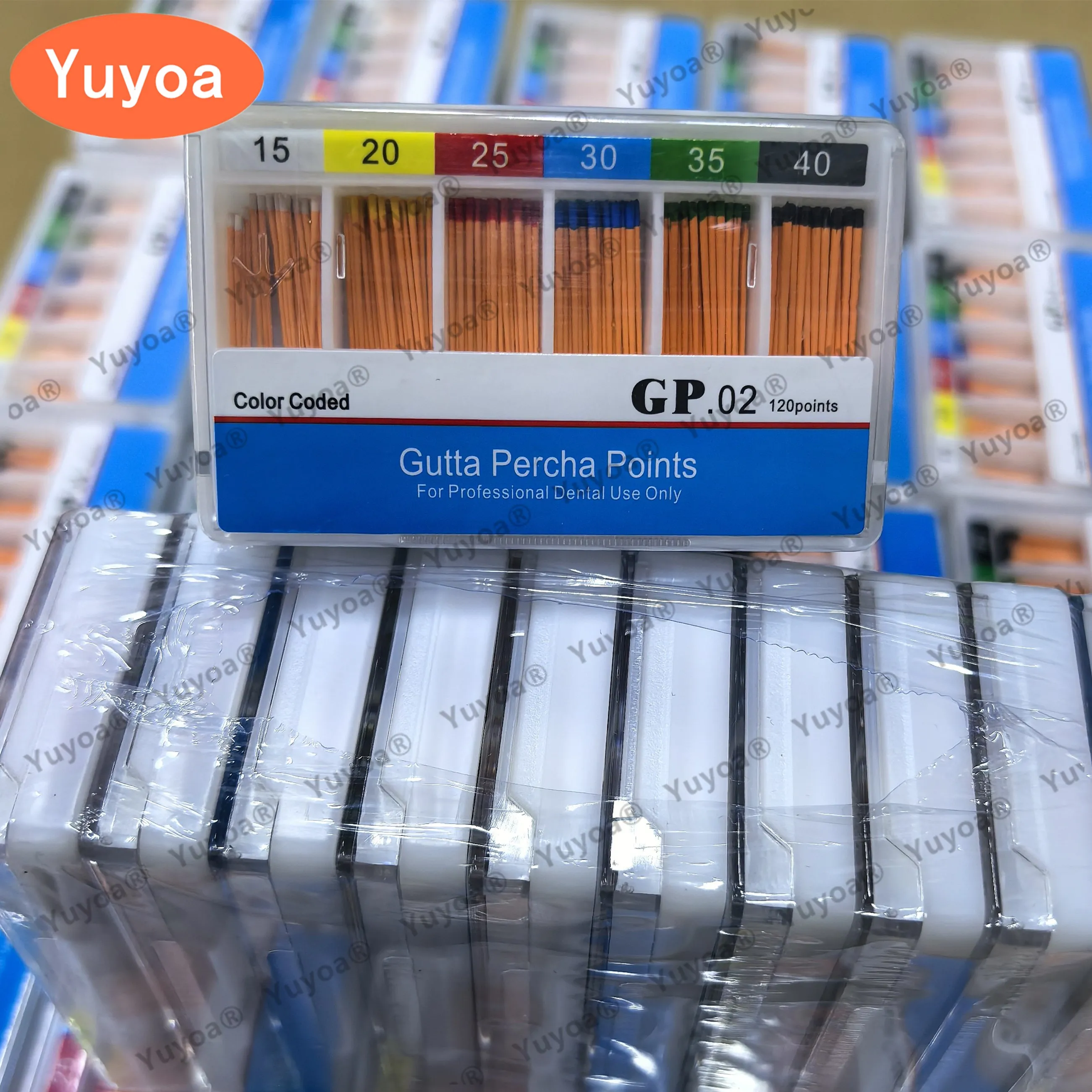 10boxes Dental Gutta Percha Point Endodontic Materials Taper 0.02 0.04 0.06 F1 F2 F3 Professional Dentistry Clinic Consumable