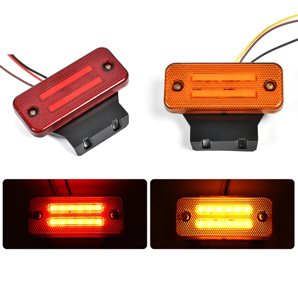 

10Pcs Truck Side Marker LED Light 12V 24V Flashing Strobe Light Trailer Clearance Lights Caravan Side Position Light