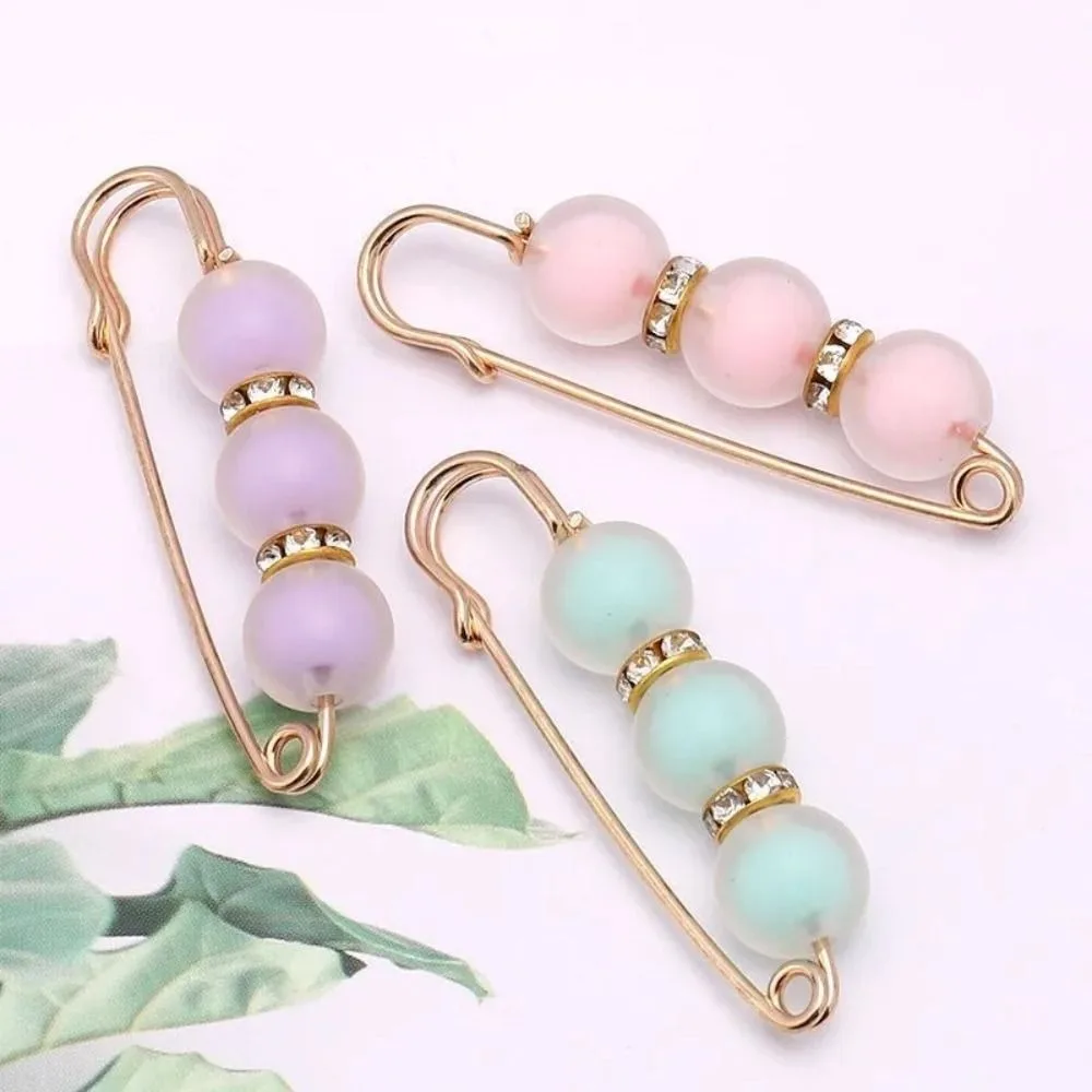 

Vintage Acrylic Detachable Metal Pins Geometric U-Shape Sewing-Free Buckles for Jeans Korean Style Brooch Scarf Buckle Office