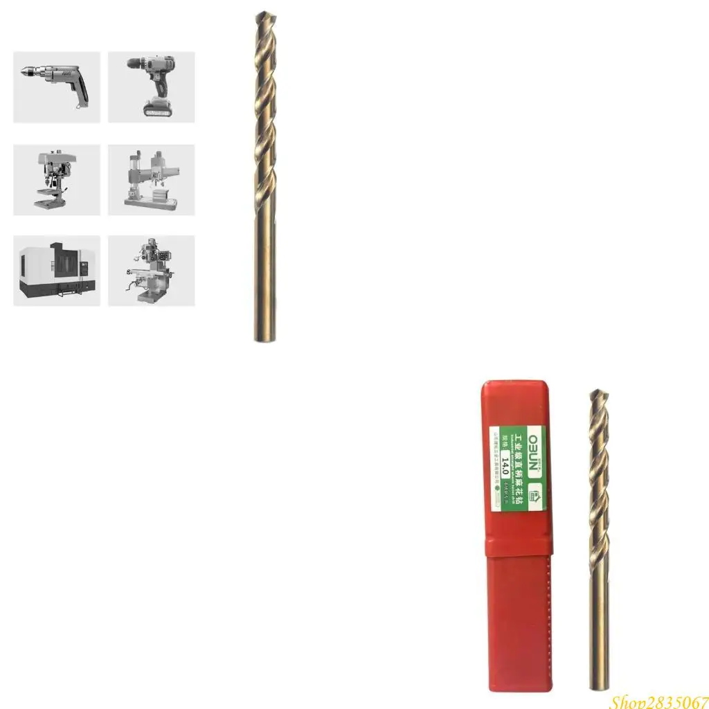 

Professional Twists Drill Bit Set 3-14mm Diameter Cobalt Speed Steel for Stainless Steel and Metal Drilling 831F