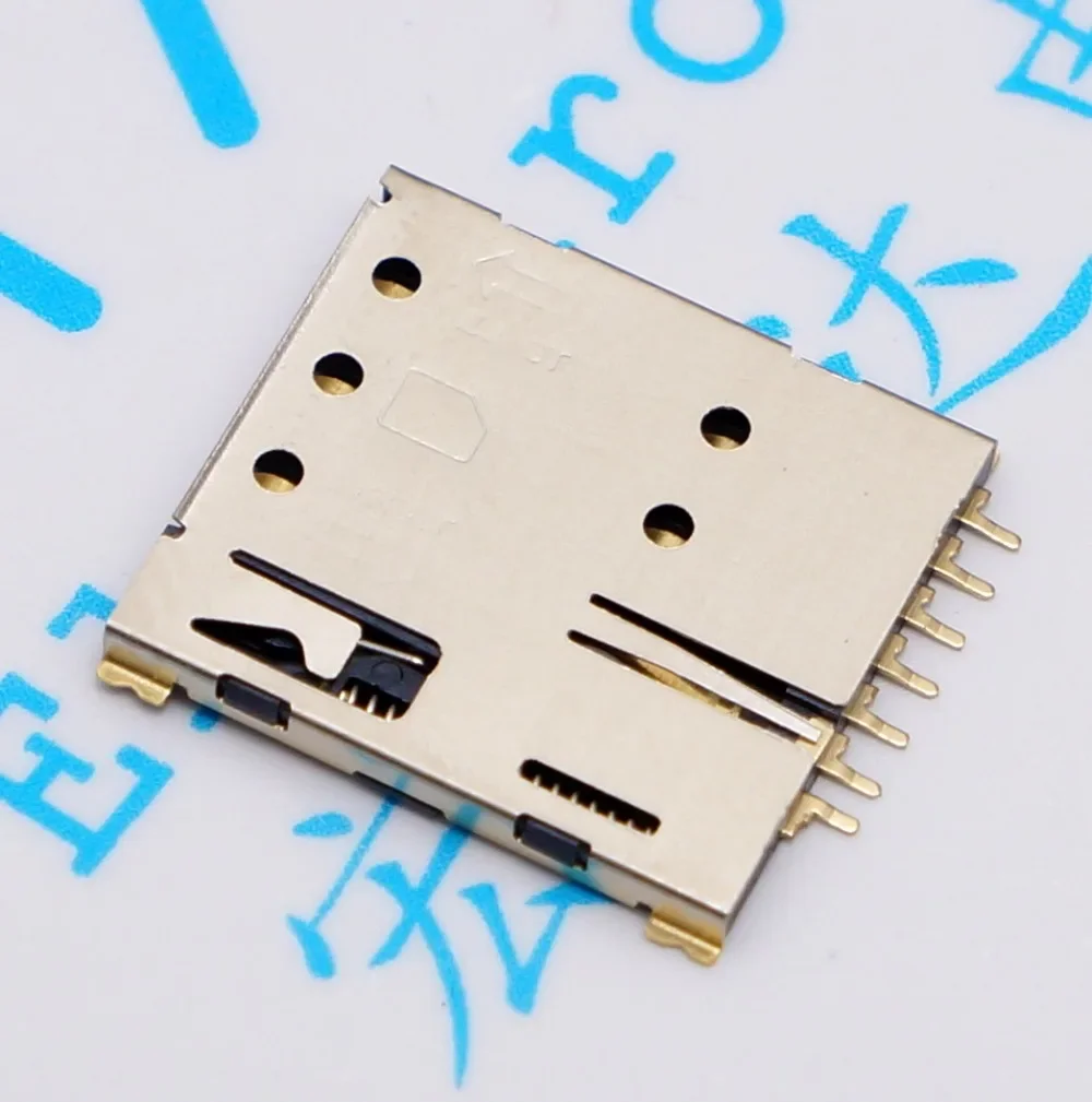50Pcs/Lot Self-popping Nano-SIM Card 7P Micro Card Holder Micro Card Slot Self-popping Gold-plated Nano SIM