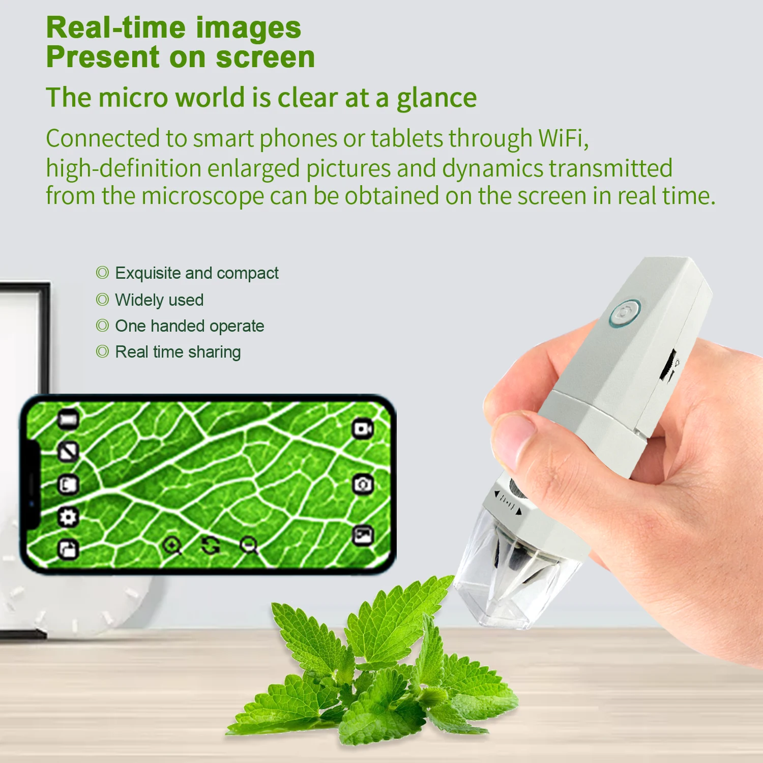 Digital Microscope HD 1080P LED USB WiFi 1000x Microscope Mobile Phone Microscope Camera for Smartphone PCB Inspection Tools