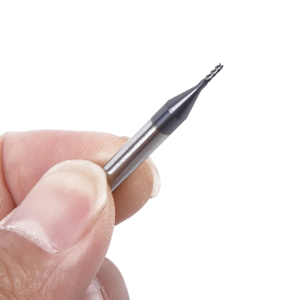 4 Teeth Solid Carbide End Mill Coated with AlTiN for Enhanced Durability and Performance on CNC and Manual Machines