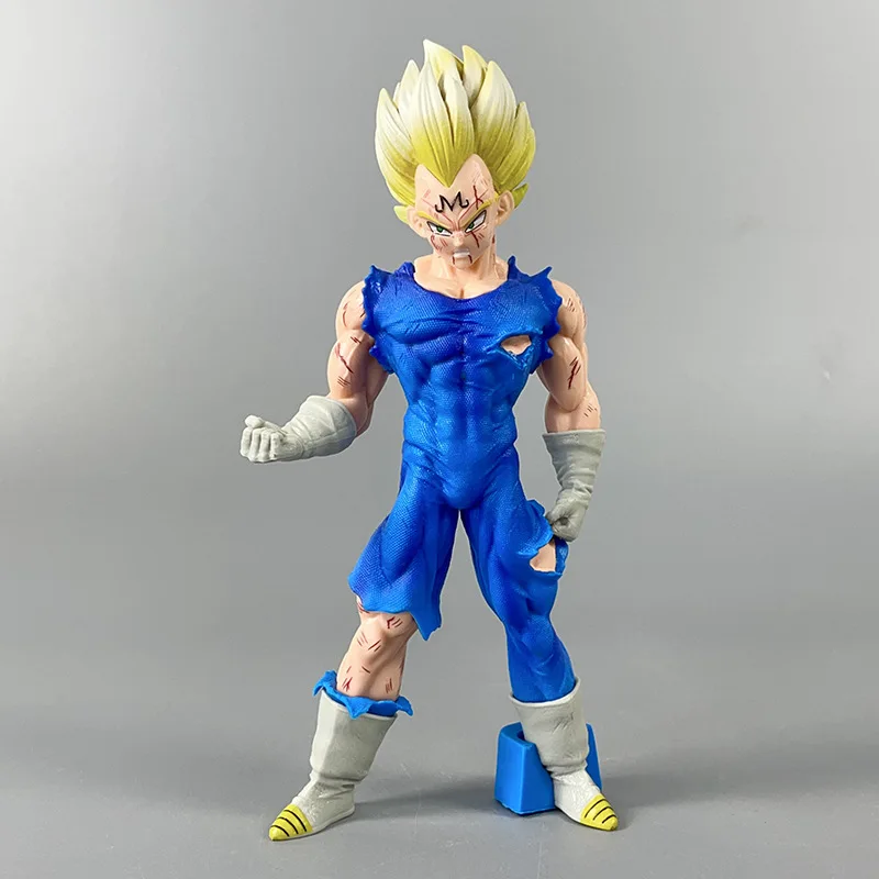 Anime Dragon Ball Vegeta Self-Explodes Demonizes Dolls Anime Action Figures Ornaments Model War-Damaged Statue Kid Toy Gift