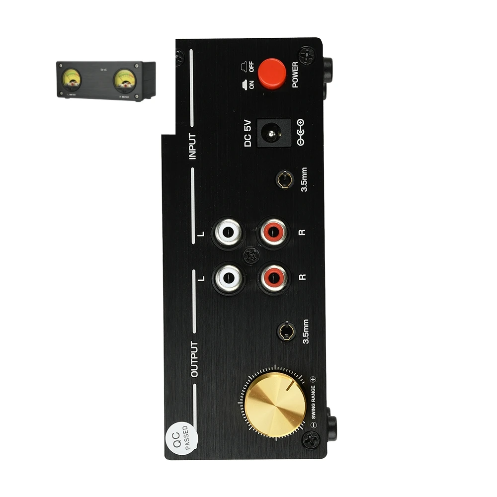 

Dual VU Level Meter Music Spectrum Analyzer VU Meter Audio Switcher Box with DB Panel Display Audio Amplifier Speaker Switcher