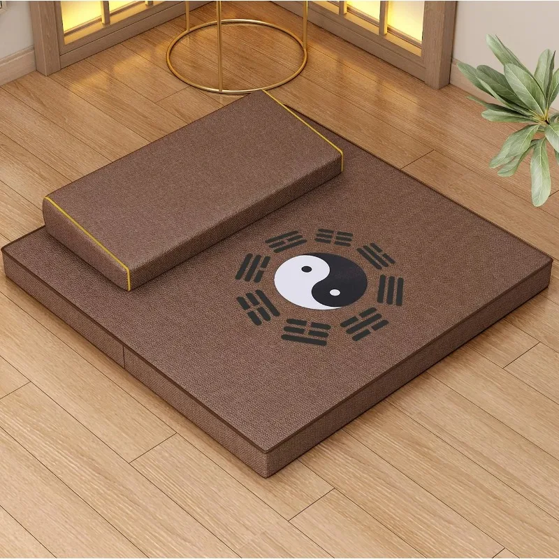 Meditation and Meditation Special Mat, Buddha Worship Meditation Mat, Futon Kneeling Mat, Home Cushion Yoga Equipment Fitness