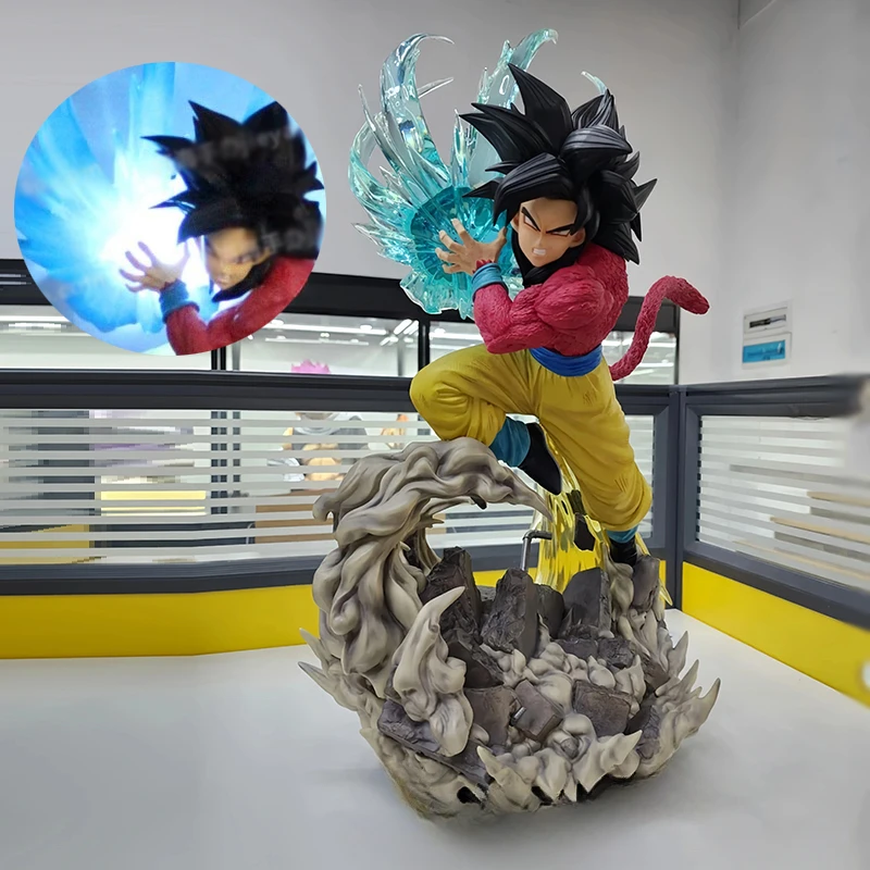 

Anime Dragon Ball Figurine 41cm GT Son Goku Action Figure Super Saiyan 4 Goku Kamehameha Figure Model PVC Collection Toy Dolls