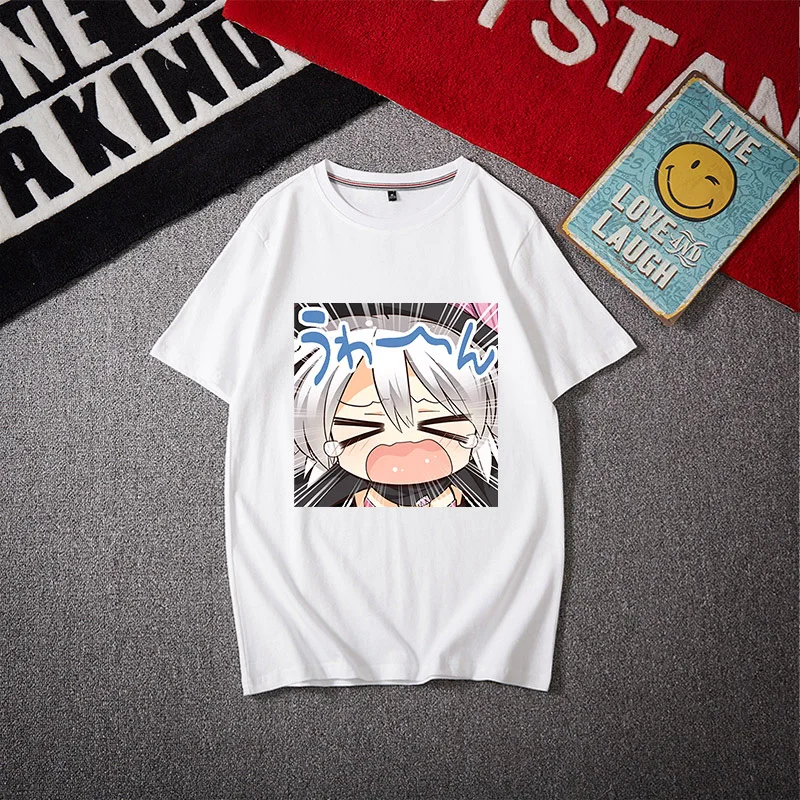 

Witch's Night Banquet - Lingdi Ningning Anime Peripheral Short Sleeved T-shirt White Summer Men's and Women's Loose Clothes