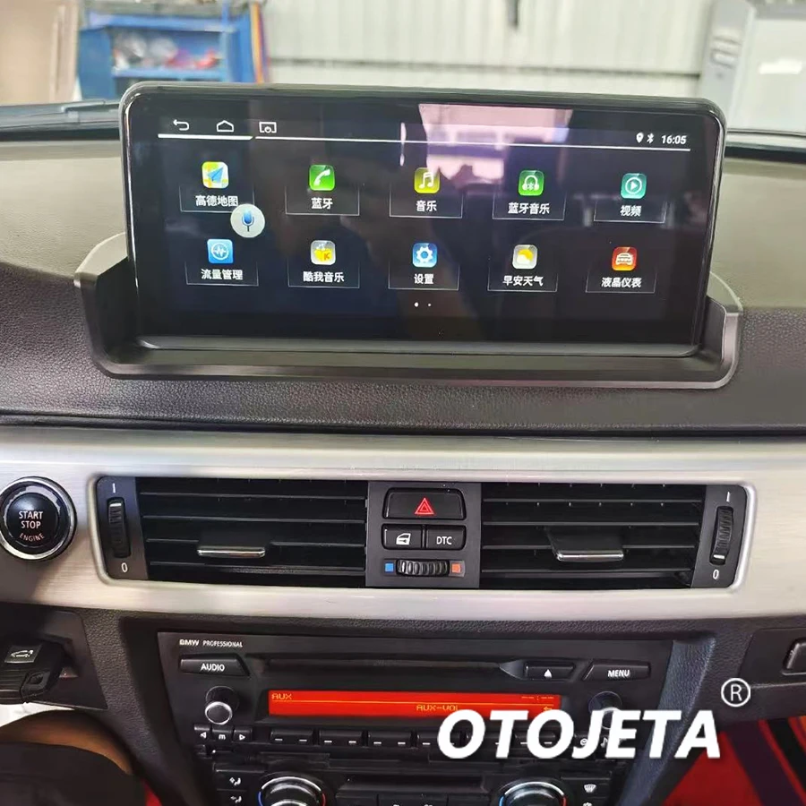 

Беспроводной CarPlay и Android Auto для BMW 3 серии E90 2004-2011, 10.25-дюймовый мультимедийный дисплей с сенсорным экраном, головное устройство для автомобиля.