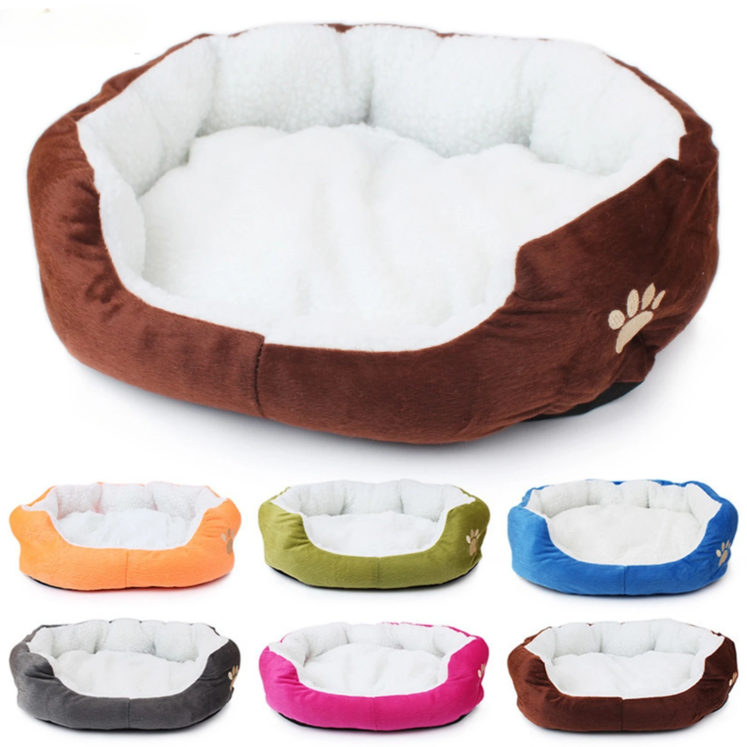 

Lamb Fleece Warm Dog Bed Small Pet House Cozy Puppy Pad Pet Supplies