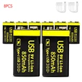 9V 850mAh 8pcs