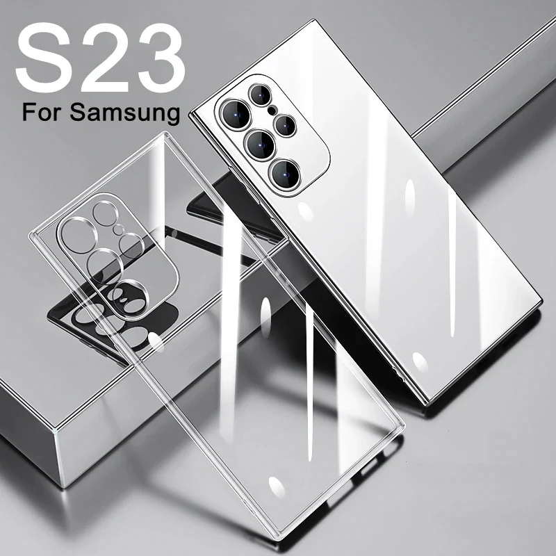 Luxus Silikon Hülle für Samsung S23 S22 Ultra S21 S20 Ultra Plus FE Hülle Kristall Samsung S24 S25 Ultra Shell S23 Ultra Funda