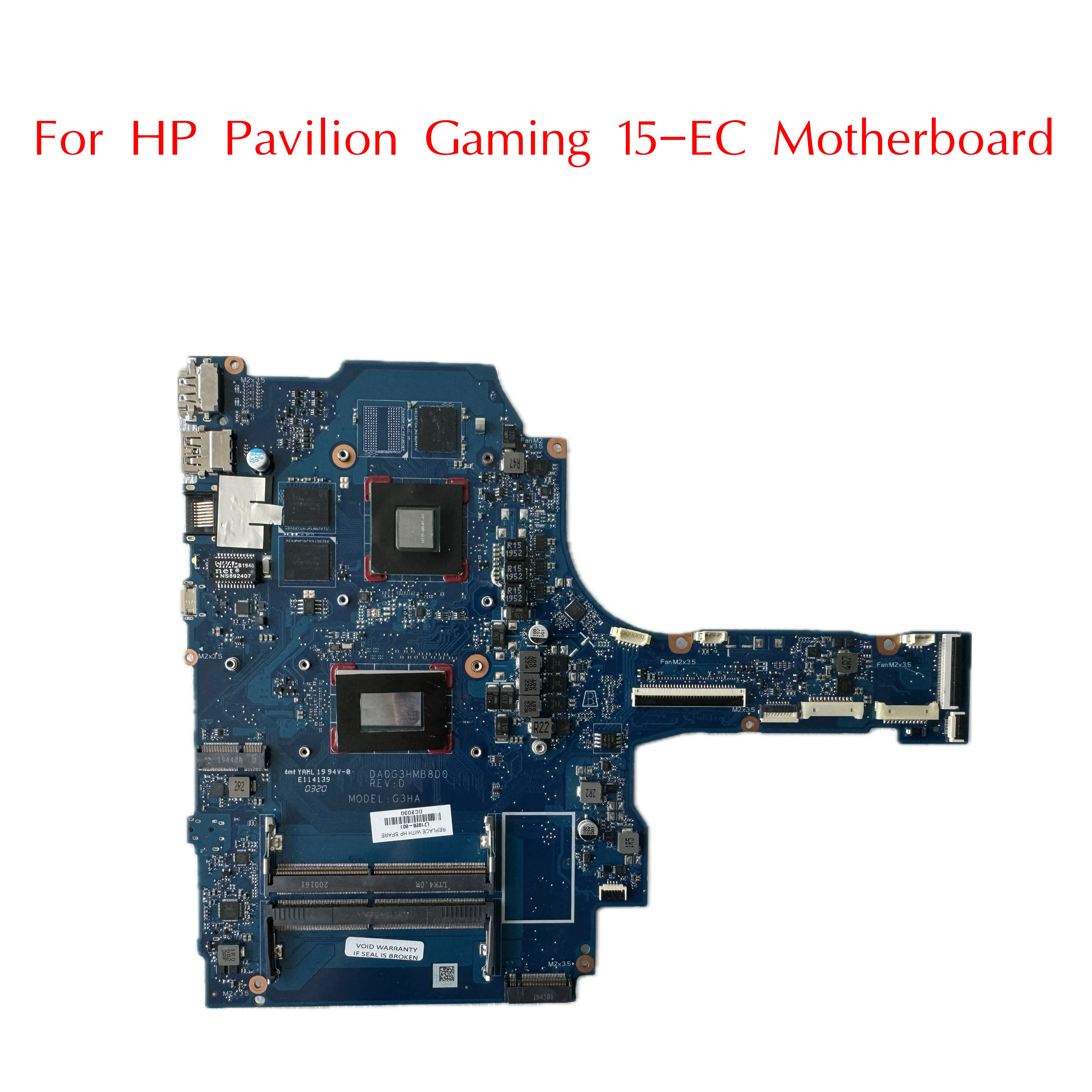 

L71928-601 Used For HP Pavilion Gaming 15-EC Motherboard DA0G3HMB8D0 With R5 3550H+GTX1050 3G DDR4 100% Tested