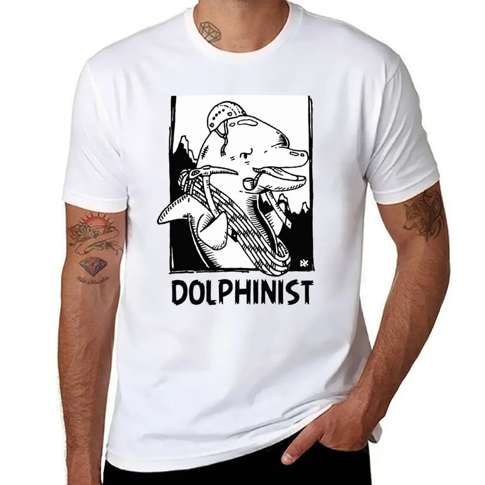 

T-Shirt DOLPHINIST shirts t t designer cotton shirt funny man