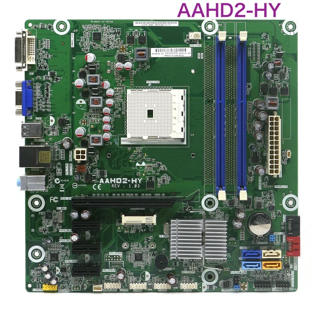 

For HP Pro 3045 A55 FM1 Motherboard AAHD2-HY 660155-001 657134-003 696350-001 701022-001 Mainboard 100% Tested OK Fully Work