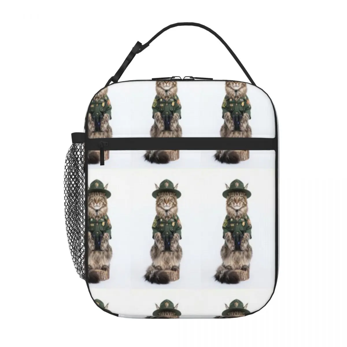 Hot Sale Maine Coon Park Ranger Plain Design Durable Lunch Bag Office To-Go Lunch Tote