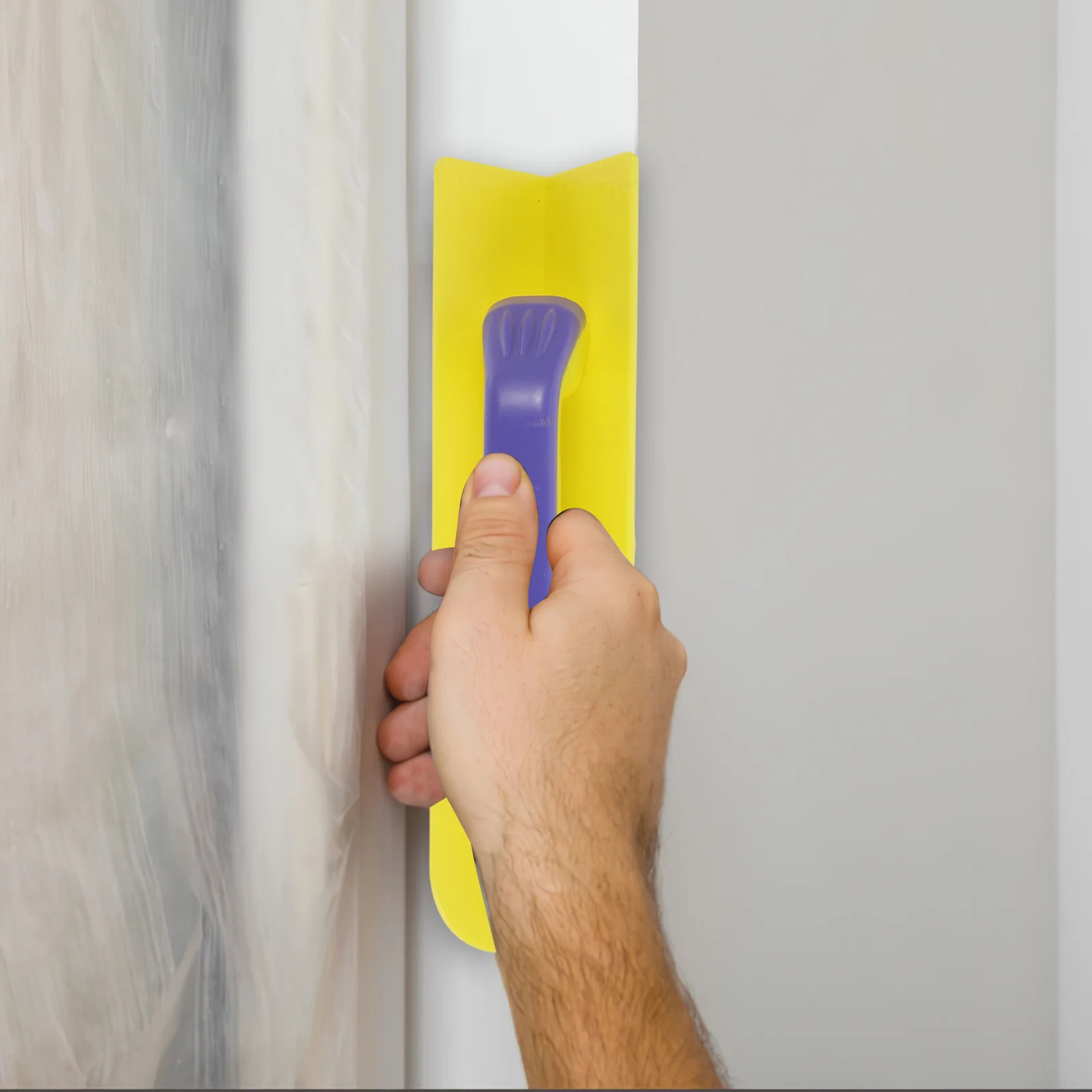 Putty Cutter Solid Plastic Corner Wall Repair Trowel for Plaster Applying Concrete Drywall Construction Tool Putty Cutter