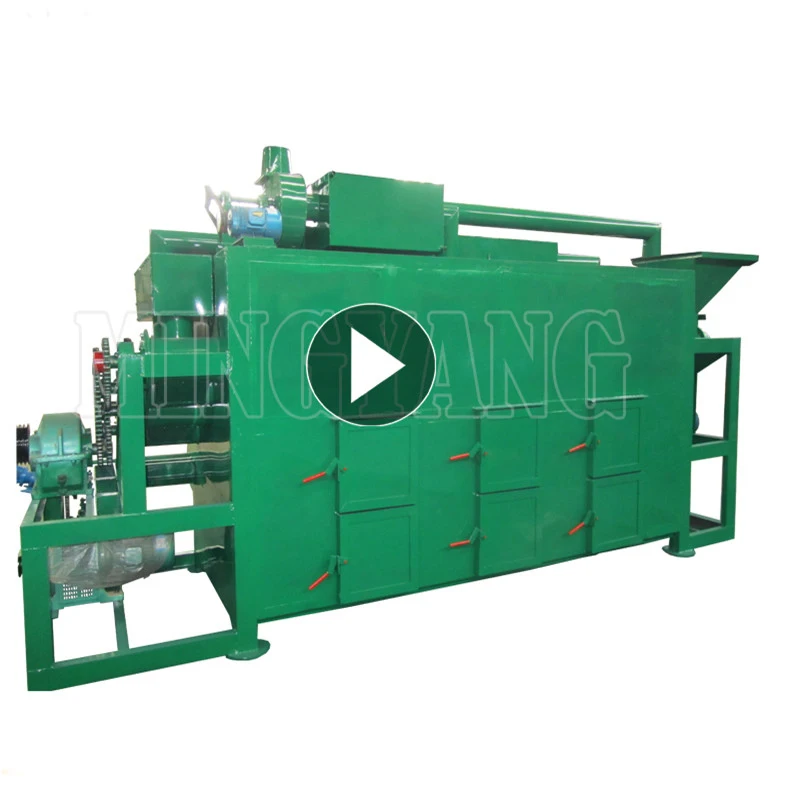 Smokeless Charcoal Produced Sawdust Continuous Charcoal Machine