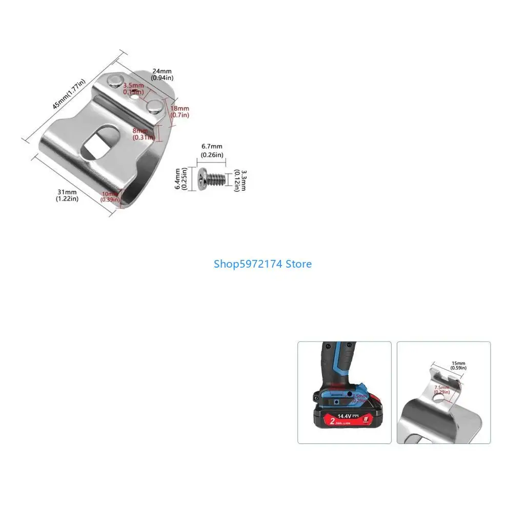 Y3NB Essential Belt Clip Attachments for Milwauke Power Tool for Home Garages