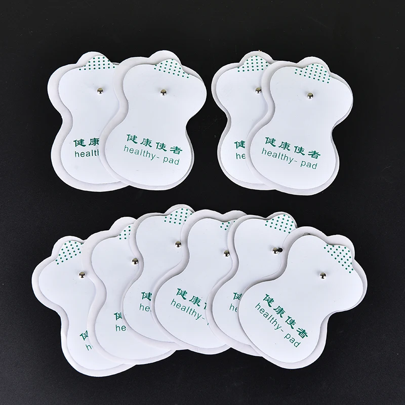 10pcs Pulse Massager Sticker Electrode Pads for Tens Acupuncture Therapeutic Adhesive Replacement Patch Massage Pad