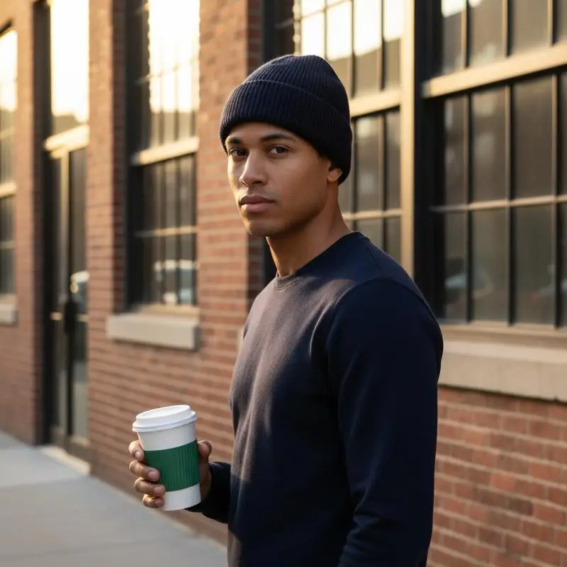 Street Solid Color Knitted Cap Brimless Keep Warm Vintage Dome Hat Elastic Melon Beanie Cap Outdoor Winter Beanie Bonnet Cap