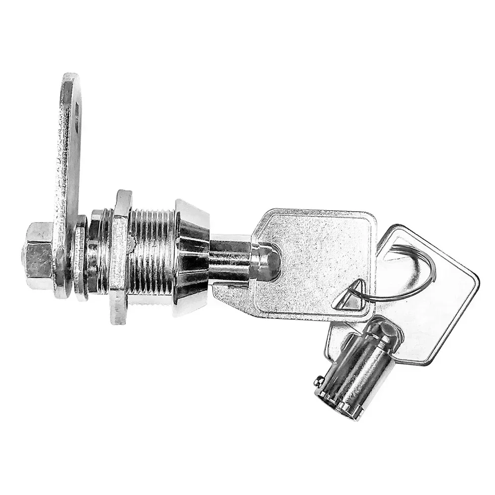 Cabinet Cam Lock 17mm 2 Key 90 Degrees Drawer For Enclosures Furniture Lock Machine Mailbox Pull Keyed Toolbox