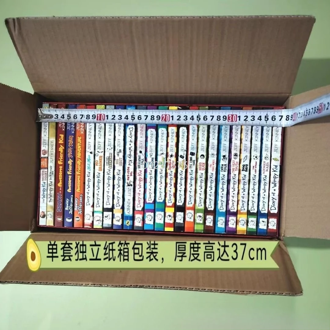 High-quality English Version Wimpy Kid 24 Volumes Diary of A Wimpy Kid Books Children's Extracurricular Reading Materials