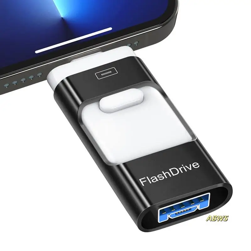 

USB-накопитель для смартфона, флэш-накопитель для телефона 3 в 1, флэш-накопитель 128 ГБ для телефона/планшета/Android/компьютера/ноутбука/ПК