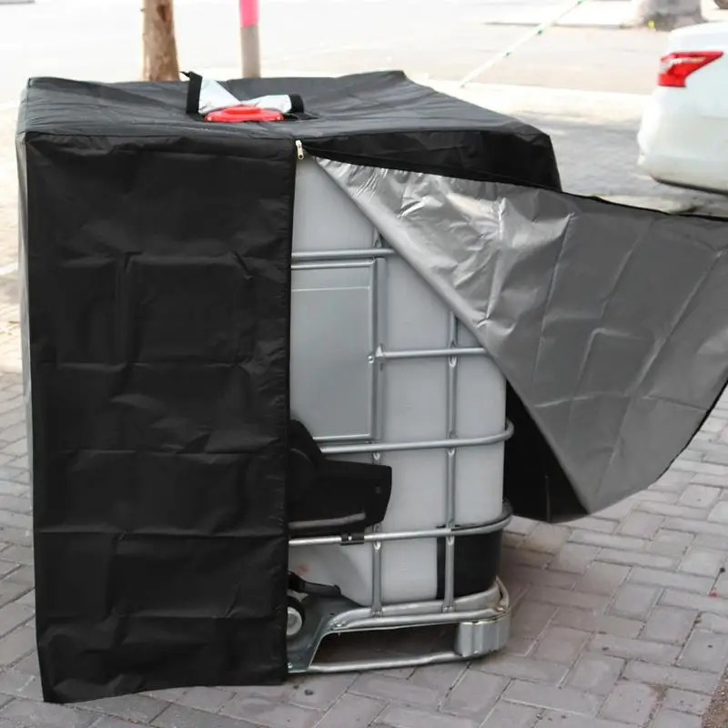 IBC Tank Cover Outdoor Garden Waterproof Cover 1000 liters Rain Water Container Ton Barrel Sun Protective Foil Dust Covers