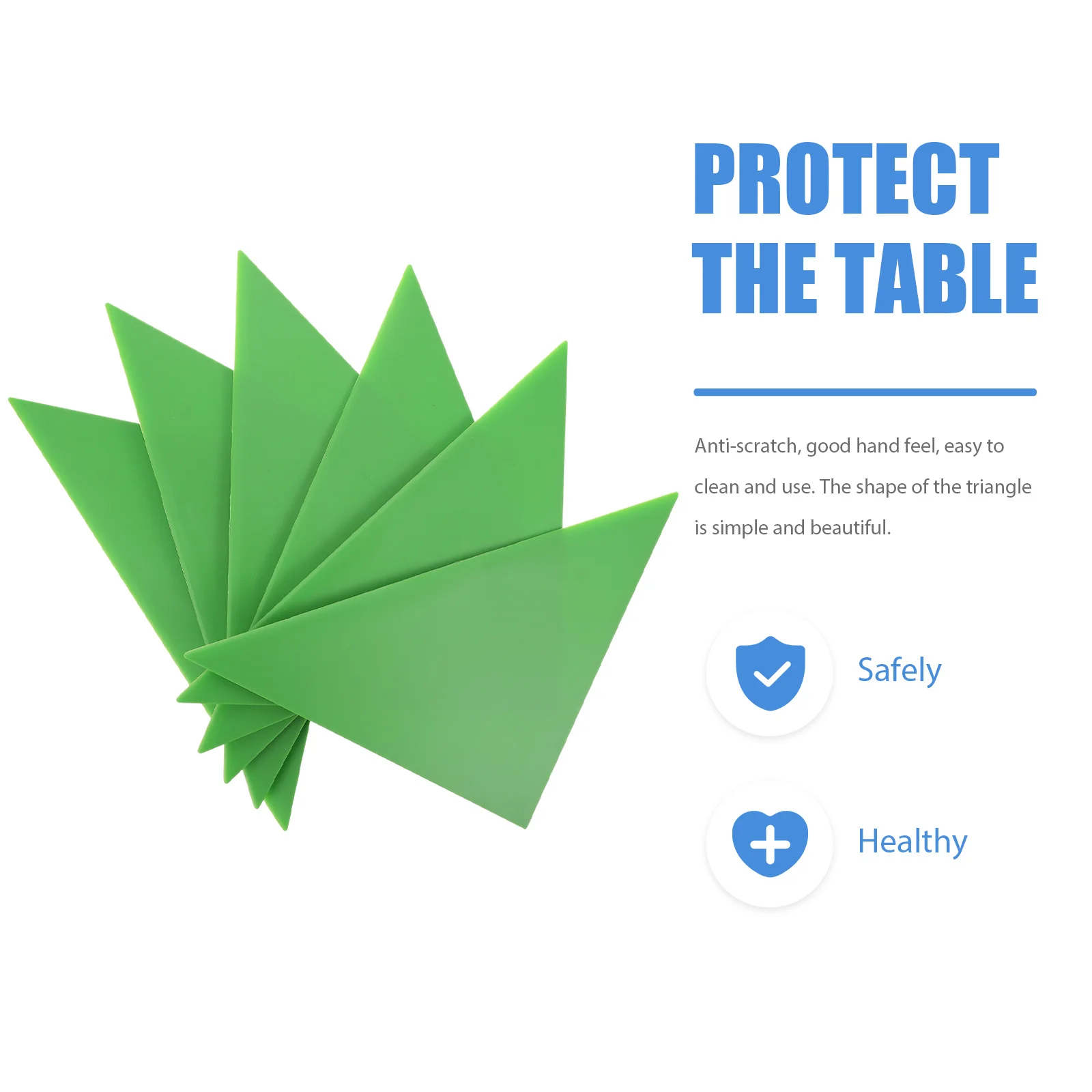 6 個サッカーテーブルアクセサリーグリーントライアングルコーナープロテクターフーズボールテーブルエッジ用プラスチックカバークッション