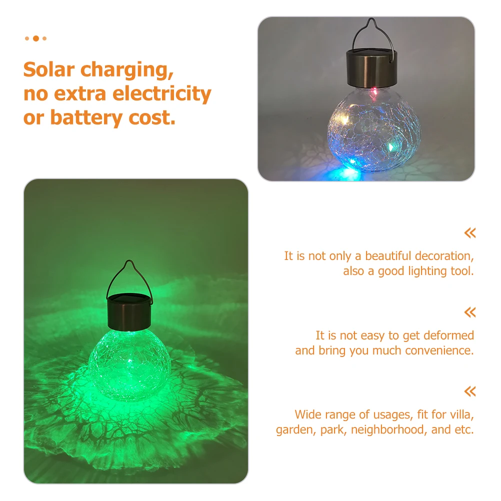 

Solar Glass Light Solar Yard Lights Garden L scape Lamp Decorative Outdoor Transparent Garden Lights Waterproof