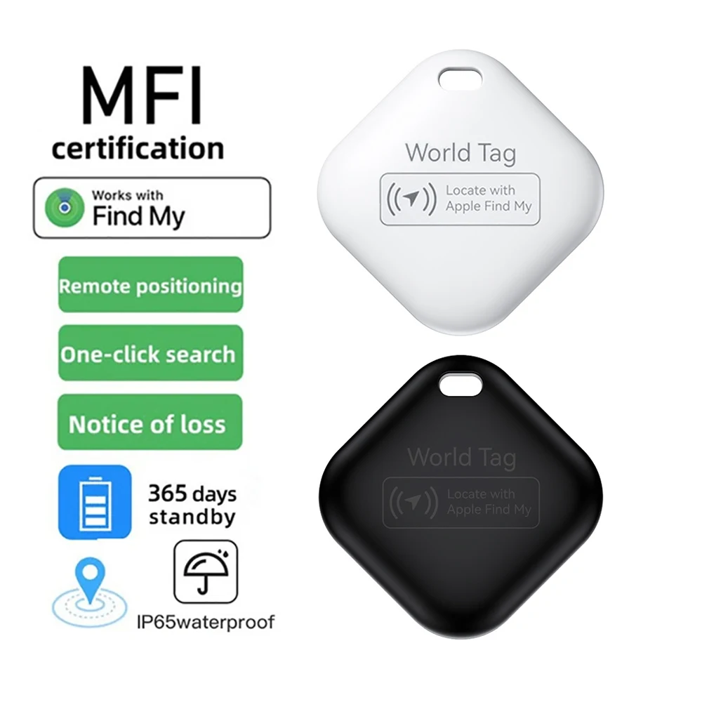 

Mini Keys Finder Bluetooth Tracker Works with Apple Find My (Only iOS) Smart Tag GPS Locator Tracking Device Pet Car Item Finder