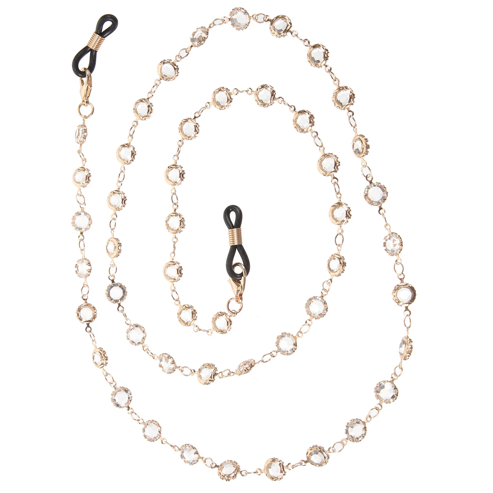 

1Pcs Glasses Chain Stylish Metal Lanyard Non-Slip Glasses Strap for with Mask Or Clothing Mask Chain