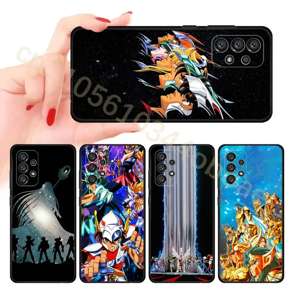 

S-Saint Seiya Knights Zodiac Phone Case For Samsung Galaxy A13,21s,22,31,32,52,53,71,80,A91 Soft Black Cover