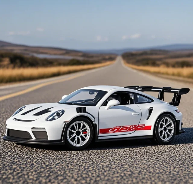Porsche 911 GT3 RS 1:36 Modellbil i Metall – Tillbakadragbar Samlarbil